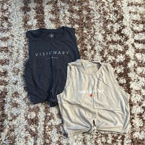 Sporty Tops - Dark Gray + Taupe